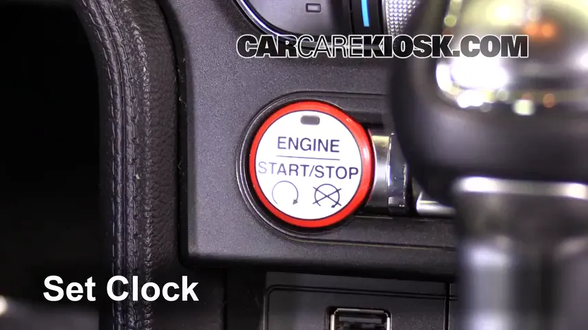 2015 Ford Mustang EcoBoost 2.3L 4 Cyl. Turbo Clock Set Clock